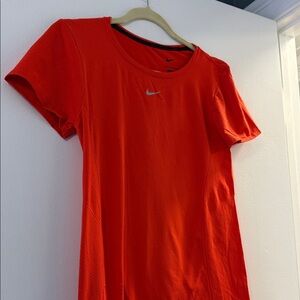 Nike Women's Bright Red Short Sleeve Athletic Tee